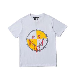 T-shirt vlone pary męskie / damskie swobodny trend modowy High Street Lux Hip-Hop100% bawełniane drukowane koszulka za okrągłą szyję rozmiar S-xl 1211