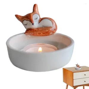 Titulares de vela Suporte animal bonito ornamentos decorativos de mesa 3D com detalhes intrincados suporte para decoração