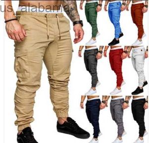 Pantaloni da uomo Pantaloni da lavoro da uomo Comfort in cotone morbido tattico militare Cargo Combat Multi-tasche Pantaloni da bodybuilding fitness 240308