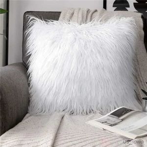 وسادة/زخرفية الجملة أبيض أفخم العلبة الحديثة المقلدة البسيطة الصوف الصلبة cushion تغطية 45x45cm رمي القطني