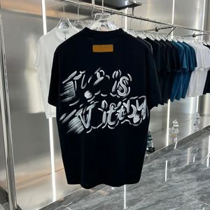 Verão Homens Mulheres Designer Camisetas Loose Oversize Tees Vestuário Moda Tops Mans Casual Peito Carta Camisa Luxo Rua Shorts Manga Roupas Mens Camisetas