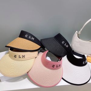 5color Summer Fashion Women Ladies Visor Caps with Large Bowknot Decor Cotton Knitted Sun Protection Hat Folding Top Air Cap Sun hat