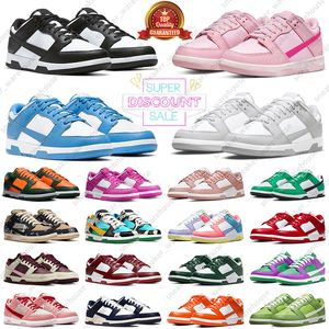 Panda Low Casual Shoes Triple Pink Rose Whisper Grey Fog Active Fuchsia UNC Blossom Team Green Shades of Green Bubbles Lows Outdoor Sports Men Women Trainers Sneakers