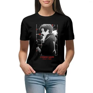 여성용 폴로 80 여섯 ''Undertaker ''v2 애니메이션 티셔츠 플러스 사이즈 크기의 옷 한국 패션 면화