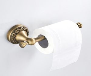 Antik rullpappershållare europeisk mässing toalettpappershållare förtjockar retro vattentätt badrum väggmonterad vävnadshållare8495267