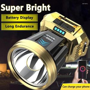 Headlamps LED Strong Headlight USB Charging Super Bright Rechargeable Head Lamp Night Fishing Home Work Mine Light Field Long S