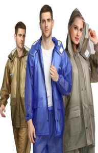 Adult Thickening Riding Raincoat PVC Split Raincoat Suit Outdoor Camping Waterproof Raincoat Unisex Fashion Rain Wear8179368