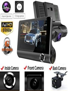 3 Lens 1080p HD 170 Angle Triple Lens Car DVR Dash Cam Gsensor Recorder och bakre kamera Three Way Camera Night Vision Cam6237063