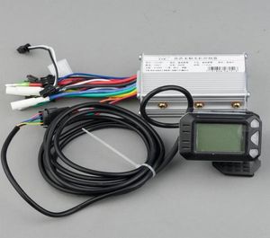 Elektriska cykeltillbehör 250W 350W 24V 36V 48V DC -läge E Scooter Brushless Motor Controller med LCD för EBIKE2500448