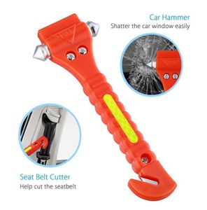 New Car Safety Hammer Emergency Escape Tool with Car Window Breaker and Seat Belt Cutter Life Saving Survival Kit7605430