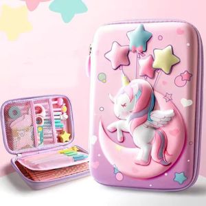 3D Söt blyertsfodral Cartoon Kawaii Stationery Pencil Box For Girls Students School Supplies Gifts