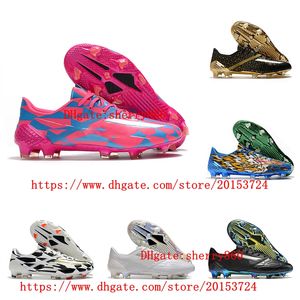 Chuteiras masculinas FG chuteiras botas de futebol ao ar livre scarpe calcio chuteiras rosa branco ouro