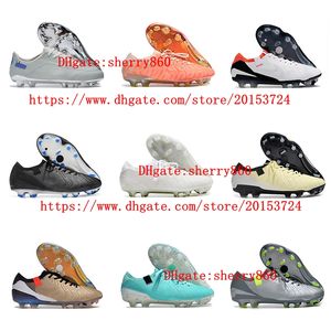 Mens Soccer shoes Tiempoes Legendes 9 Elitees FG Cleats Knit Football Boots botas de futbol Breathable outdoor