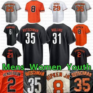 Adley Rutschman City Connect Baseball Jersey Cedric Mullins Ryan Mountcastle Ramon Urias Anthony Santander Felix Bautista Gunnar Henderson Cal Ripken Austin Hays