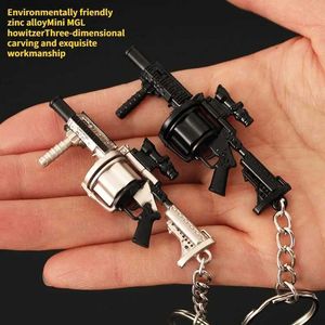 Игрушки-пистолеты Gun Toys Mini Odorlanceur De Grenade MGL P90 MG3 Porte-cls En Alliage Jouet Pendentif Nouveau 2024 2400308