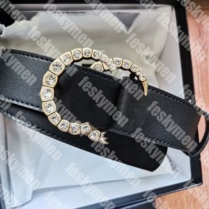 Luxury Full Diamond Leather Belts Classic Gold Letter 3.5 cm midjeband Fashion Womens Gemstone midjeband Designer Vintage Alloy Girdle 4cm unisex bälten