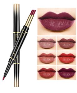 2 In 1 Lip Liner Bleistift Doubleend Wasserdicht Nude Farbe Sexy Lippenstift Bleistift Langlebige Frauen Make-Up rossetto5434363