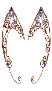 Anelli a clip per cuffia per le farfalle avvolgenti Nocuffs Wing Elf Wedding Filigrana FAIRY Crystal JewelryIrcron Elves 2211075041645