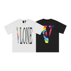 T-shirt vlone pary męskie / damskie swobodny trend modowy High Street luźne modne hip-hop100% bawełniane drukowane koszulka okrągła szyja rozmiar s-xl 6115