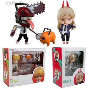 Action Toy Figures Action Toy Figures Chainsaw Man Anime Figure Denji 1560# Power 1580# 10cm Q Verision Model Movable Action Figure Toys 240308