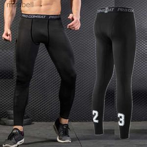 Pants Pro Tight Skinny mens fitness running compression Capris leggings tights male basketball Football Quickly dry training pants 240308