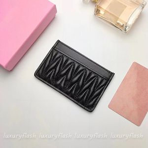 Designer Card Holders Women Mini Wallet 2023 Fashion Genuine Leather Luxury Coin Pocket Ladies Purse New Credit Cards Holder 4 Col344s