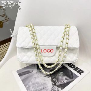 2024 Fashion Classical Luxury Brand Tote Bag Log Premium Craft Beautiful Purse Lingge Caviar Bag Designer Fashion Premium läder axelväska kvinnors handväska