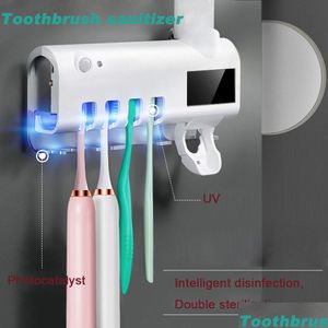 歯ブラシホルダーホームUES Tootaste Holders Dental-UV Toothbrush Sanitizer Sterilizer Storizer Storager Holder Traviolet Germicidal 210 DHMBA