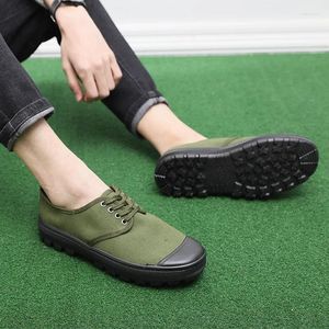 Casual Shoes Men's Sports Camouflage Wear Protective Training Work Liberation Shoe Sneakers Men Canvas Thick Sole Cloth