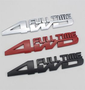 155CM25CM CAR STYLING METAL PLATING WRANGLER 4WD Heltid Emblem bakre svans Badge Cars Body Sticker Side Logos7822145