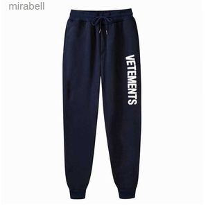 Byxor herr sweatpants vetements joggers lounge byxor fickor utomhus vandring löpande byxor streetwear sweatpants y0811 240308