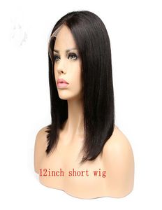 Full Lace Wig Bob Human Hair Wigs For Black Women Human Hair Lace Front Wigs Natural Black 1B 2 4 Brown Bleached Knots8637467