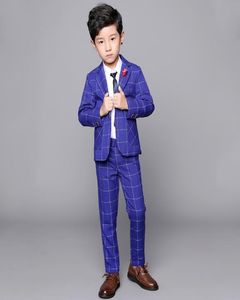 Set di abbigliamento formale per ragazzi di marca per matrimoni, feste di ballo, scuola, pantaloni, blazer, per bambini, 2 pezzi, abiti, costume per bambini F2849856318