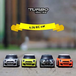 Turbo Racing 176 2.4G 3CH RC Car MINI Full Proportional Drift Electric Machine Remote Control Vehicle RTR Model Toys for Kids 240304