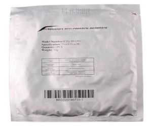 Peças de acessórios dhlbig tamanho crioterapia almofada de gel de resfriamento gordura anti ze antize zing máquina de membrana consumível parts3489276