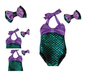 Einzelhandel Mädchen Badeanzug Kinder Sets Beachwear Kinder Badeanzüge Kinder Badeanzüge Kinder Bademode mit Stirnband BH17436698035