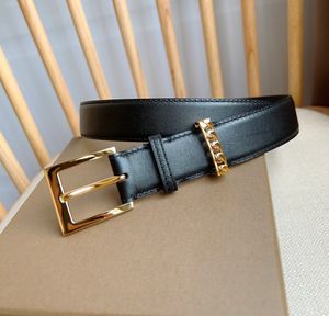 Designer Belt Golden Silver Buckle Genuine Leather Fashion Belts Two Color Womens Width 3.0cm with box