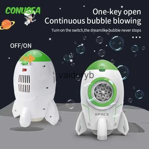 Sand Play Water Fun Baby Bath Toys Electric Rocket Bubble Mane Maker Automatic Soap Hair Dryer Astronaut Summer Outdoor Game Toy Wedding Party H240308