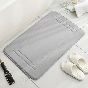 Bath Mats Cobblestone Embossed Mat Thicken Non-slip Damp-proof Soft Foot Pad Shower Memory Foam