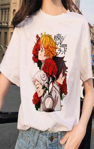 Men039s T-Shirts The Promised Neverland Shirt Menwomen Sommer Tops Janpanese Anime Cartoon Emma Norman Ray Graphic Tees Unisex3259871