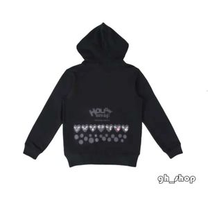 Comme Hoodie Tasarımcı CDGS Hoodie Erkek Hoodies Sweatshirts Kadın Zipper Hooded Oyun Sweatshirt Commes Hardigan Des Küçük Kırmızı 279