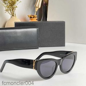 Luxury Sunglasses for Women and Men Designer y Slm6090 Same Style Glasses Classic Cat Eye Narrow Frame Butterfly with Box QEA4