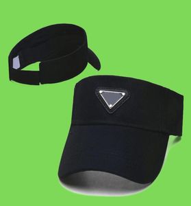 2021 Summer Puste Top Visors Hat Sunshade Hats Beach Holiday Cap Black White Caps7065455