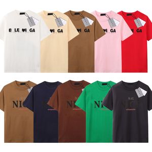 Mens Mulheres Camisetas Designer Moda Manga Curta Tops Roupas Marca Camiseta Lazer Verão Camiseta Carta Impressão Algodão Tee Luxo Tamanho XS-XL-16