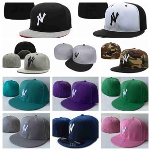 2024 Dopasowane czapki Rozmiar Flat Hat Baseball Snapbacks Fit Flat Hat Haftowe Regularne Czapki do koszykówki Sport Outdoor Nowa era czapka Hip Hopowa czapka MESH Mieszanka Rozmiar 7-8