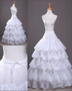 In stock Four Hoops Five Layers Petticoats Slip Bridal Crinoline For Ball Gowns QuinceaneraWeddingProm Dresses CPA2105144397