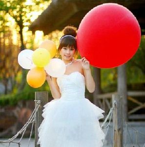 2017 Nowy moda 36 -calowa lateks duży rozmiar balonu do promocji dekorator ślubny balon świąteczny festiwal Balon 50pcs Lot9303376