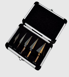 5pcs step cone drill set drill bits for metal tool box Hole Cutters power cones HSS high speed steel multiple ferramentas3921321