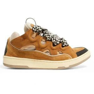 Designer 90-talets herr- och kvinnors skor Extraordinära skor sneakers pressade läder sneakers gummiplattform mode halsdukar schuhe chausures spetsar 35-45