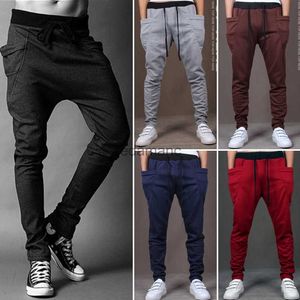 Men's 8 Color Skinny Sweatpants Sport Trousers Men Joggers 240308